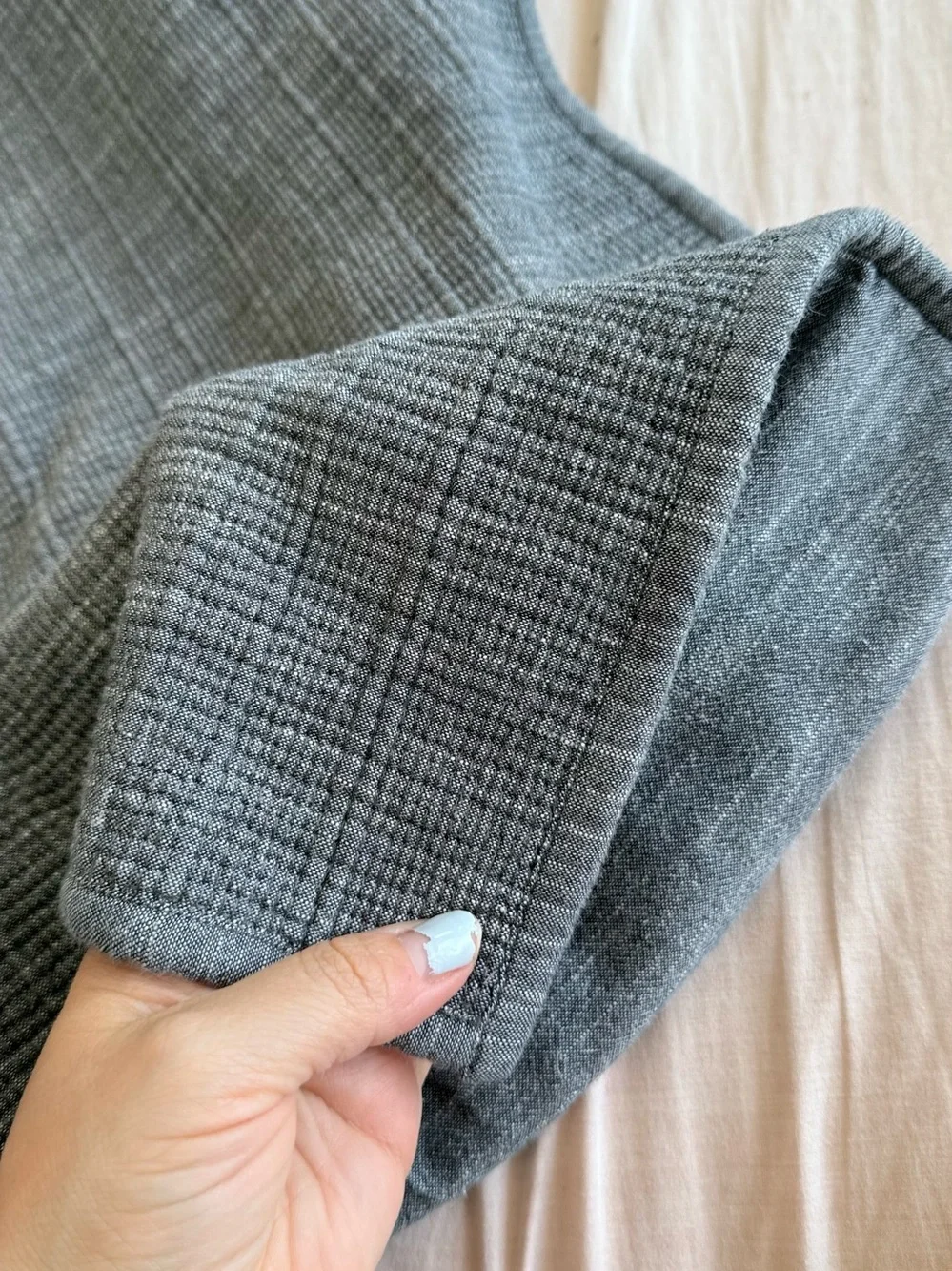 Restoration Hardware Channel Stitched Grey Cotton Shams Standard Size (2)